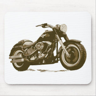 Brown Harley Motorcycle Mouse Pad