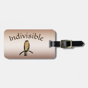 Brown Hawk Indivisible Luggage Tag