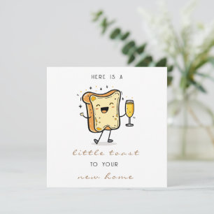 Brown Here's a Little Toast to Your New Home Holiday Card