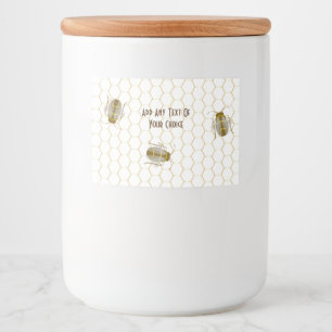 Brown Honey Bee Honeycomb Apiarist Bee Keeper Food Label