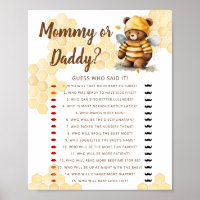 Brown honey teddy bear Games Mummy or Daddy?