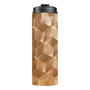 Brown honeycomb panel thermal tumbler