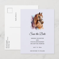  Brown Horse head Portrait in Watercolor