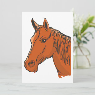 Brown Horse Invitation