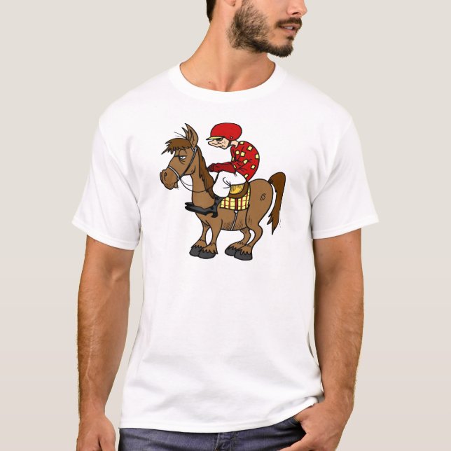 Brown Horse Jockey T-Shirt (Front)