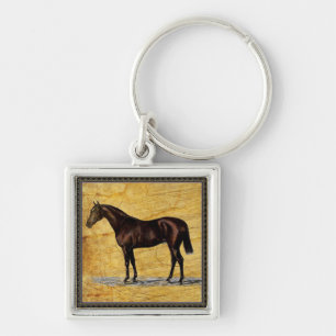 Brown Horse Key Ring