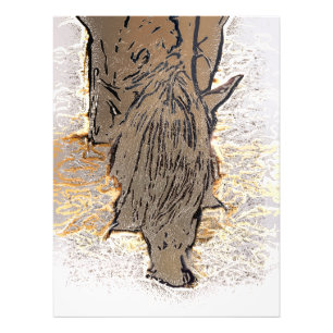 BROWN HORSE PHOTO PRINT