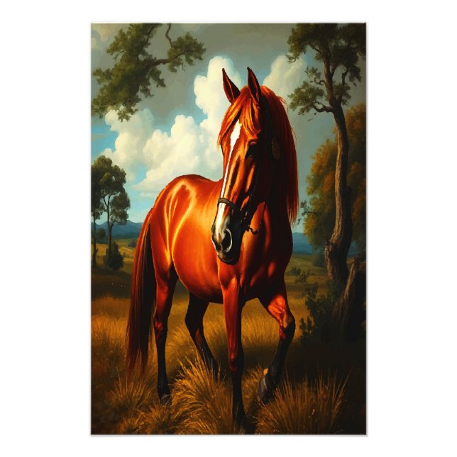 BROWN HORSE PHOTO PRINT (Front)