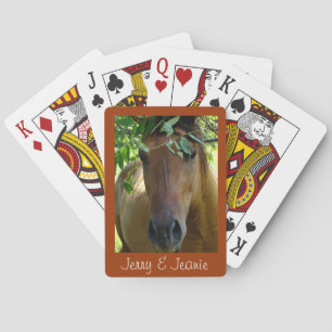 Brown Horse Playing Cards- personalise Playing Cards