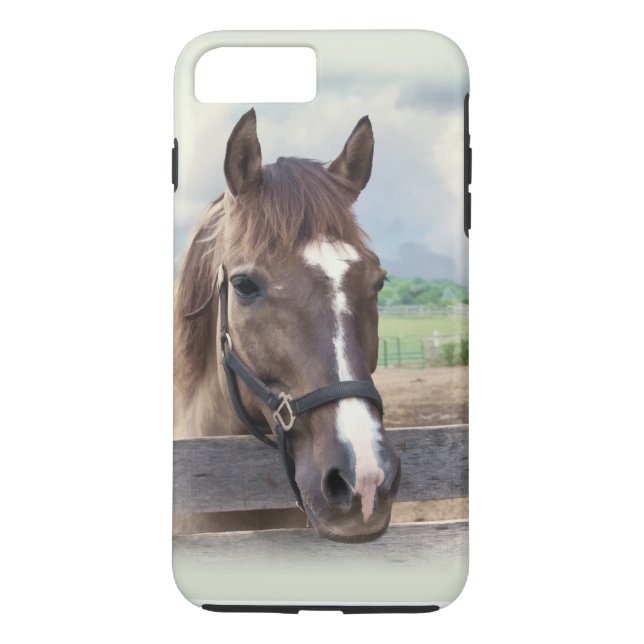 Brown Horse with Halter Case-Mate iPhone Case (Back)