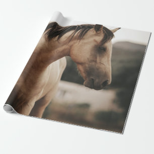 BROWN HORSE WRAPPING PAPER