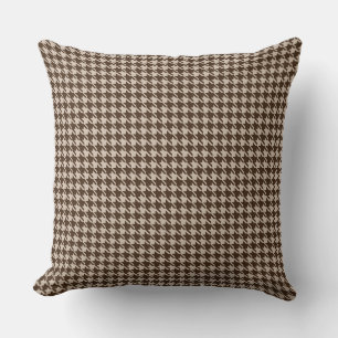 Brown Houndstooth Cushion