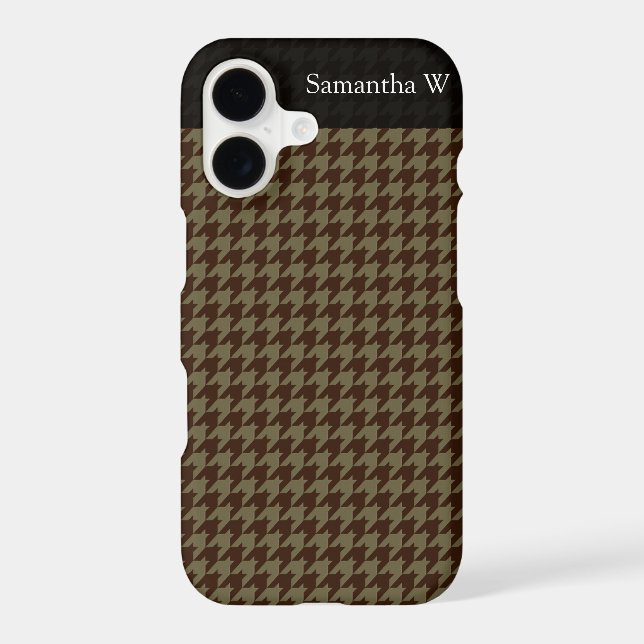 Brown Houndstooth Handsome Gentlemen's Pattern (Back)