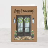 Brown Housiversary Front Door Home Anniversary