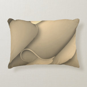 Brown Hues Modern Art  Decorative Cushion