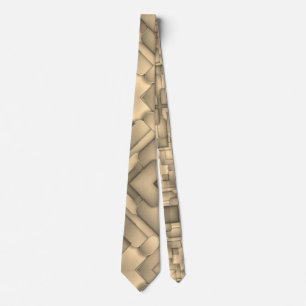 Brown Hues Modern Art  Tie