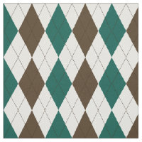 Brown | Hunter Green | White Argyle Pattern