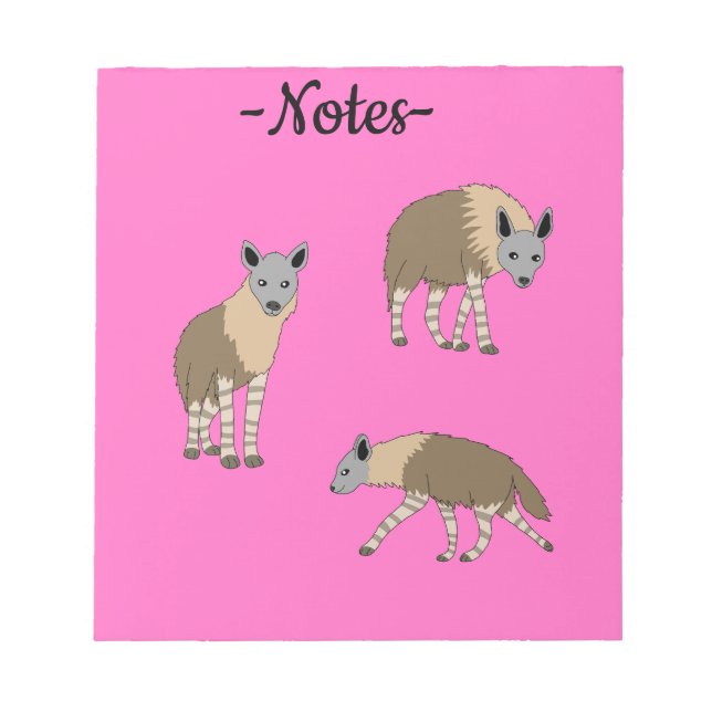 Brown Hyenas Notepad (Front)