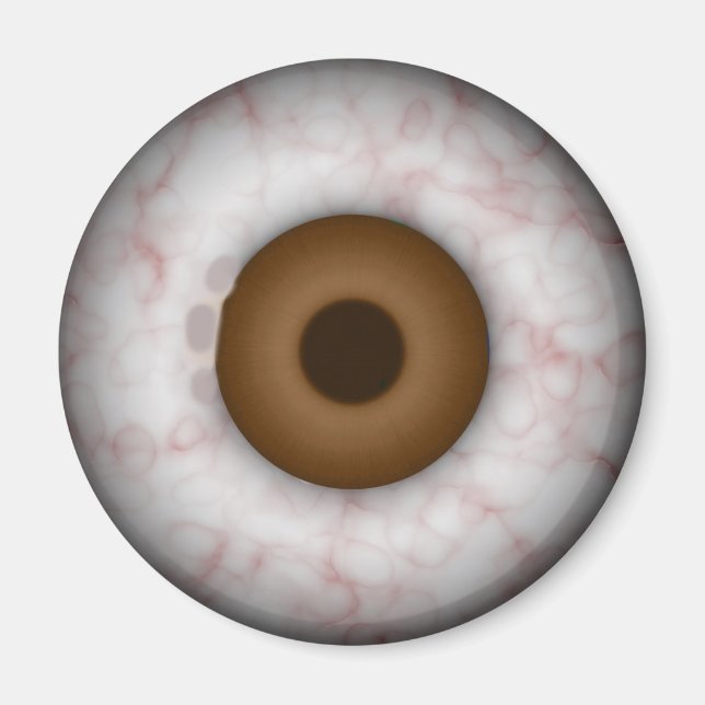 Brown Iris Eyeball  Magnet (Front)