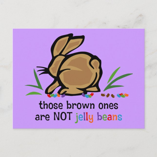 Brown Jelly Beans Postcard (Front)