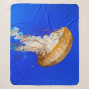 BROWN JELLYFISH SHERPA BLANKET