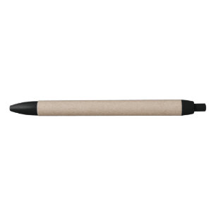 Brown Kraft Paper Background Printed Black Ink Pen