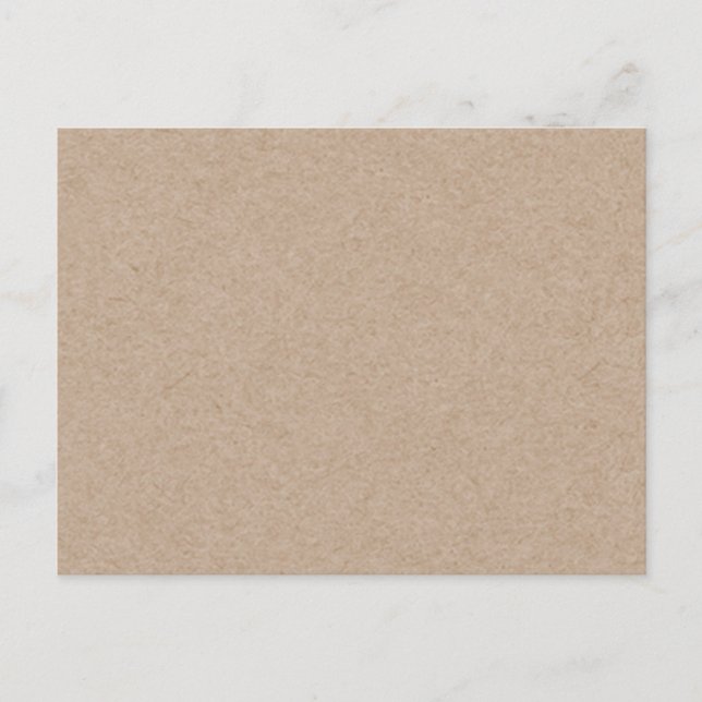 Brown Kraft Paper Background Printed Postcard (Front)