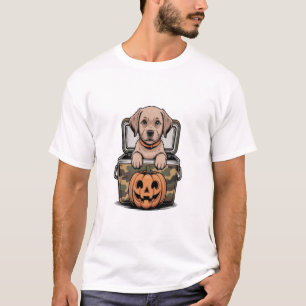 Brown Lab Dog Halloween Spooky T-Shirt