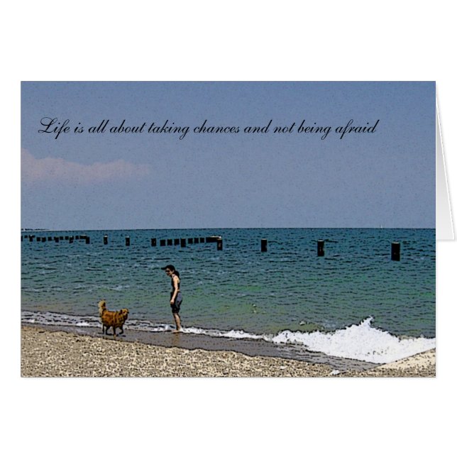 Brown Lab Looking over the Water (Front Horizontal)