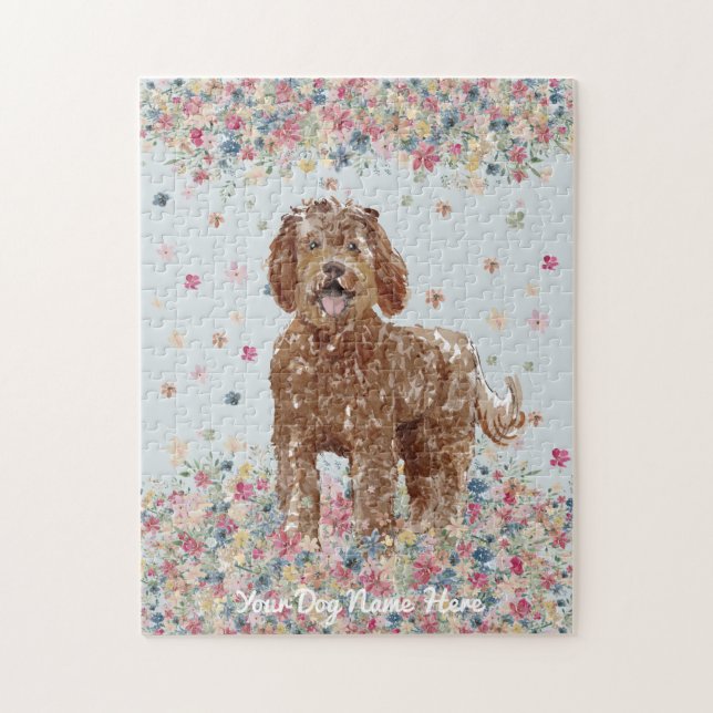Brown Labradoodle cutest dog Jigsaw Puzzle (Vertical)