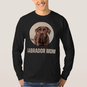 Brown Labrador Mum For Dog T-Shirt
