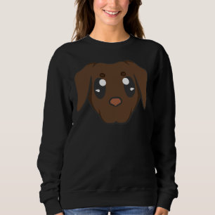 Brown Labrador Retriever Head Sweatshirt