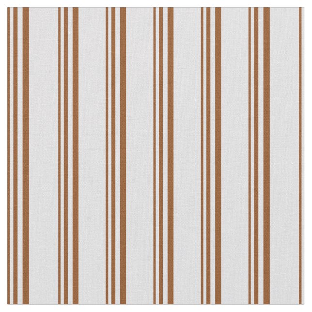 Brown & Lavender Coloured Pattern of Stripes Fabric (Close Up)