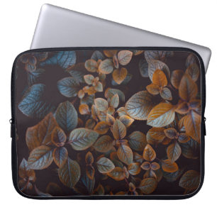 BROWN-LEAFED PLANTS LAPTOP SLEEVE
