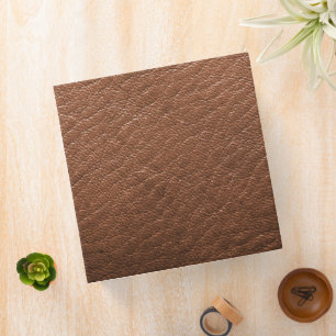 Brown leather  3 ring binder