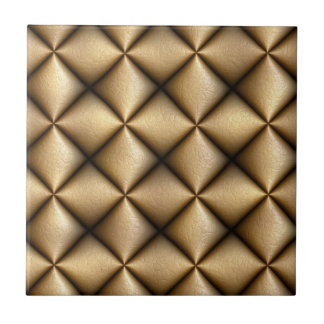 Brown leather abstract ceramic tile