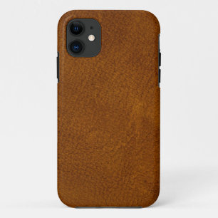 Brown leather iPhone 11 case