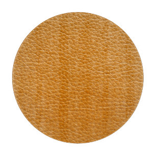 Brown Leather, Closeup Texture Background. Cutting Board
