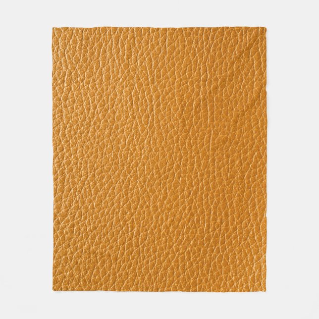 Brown Leather, Closeup Texture Background. Fleece Blanket (Front)