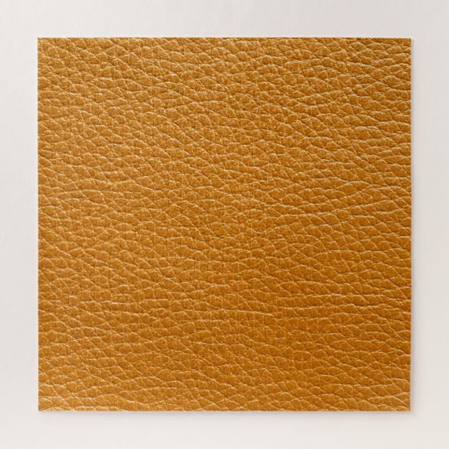 Brown Leather, Closeup Texture Background. Jigsaw Puzzle (Vertical)