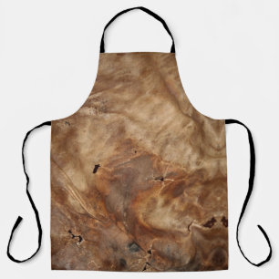 brown leather cow hide print All-Over Print Apron