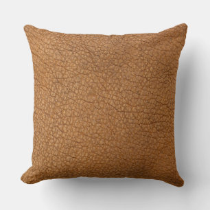 Brown Leather Cushion