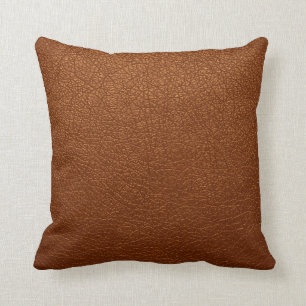 Brown Leather Cushion