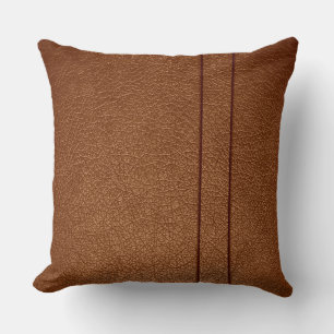 Brown Leather Cushion