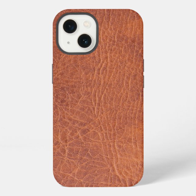 Brown leather iPhone case (Back)