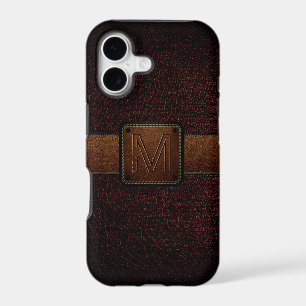 Brown Leather Look Brown Tag