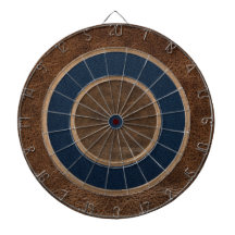 Brown Leather Look dart board