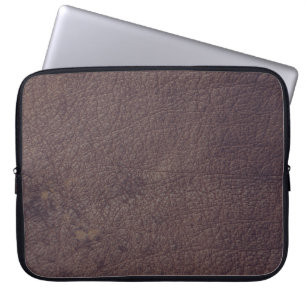Brown Leather Masculine Rustic Skin Laptop Sleeve