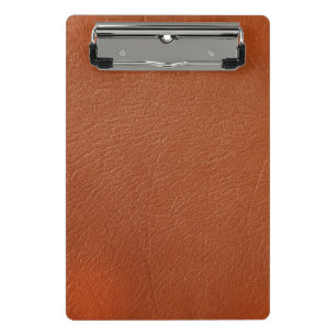 Brown Leather Mini Clipboard