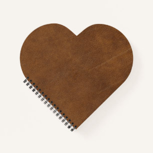 Brown leather notebook